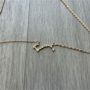 Big Dipper constellation necklace in gold